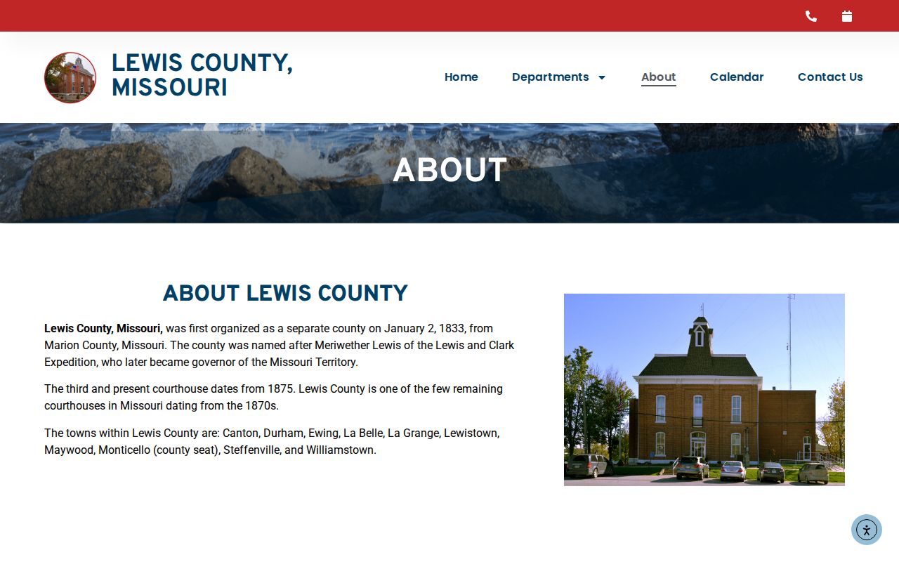 Lewis County official La Belle community source for booking-record routing